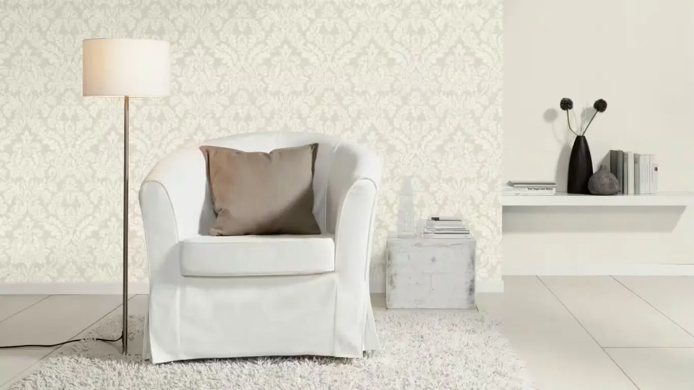 Rasch Vliestapete 449020 Florentine II - Barock Ornament Beige Creme